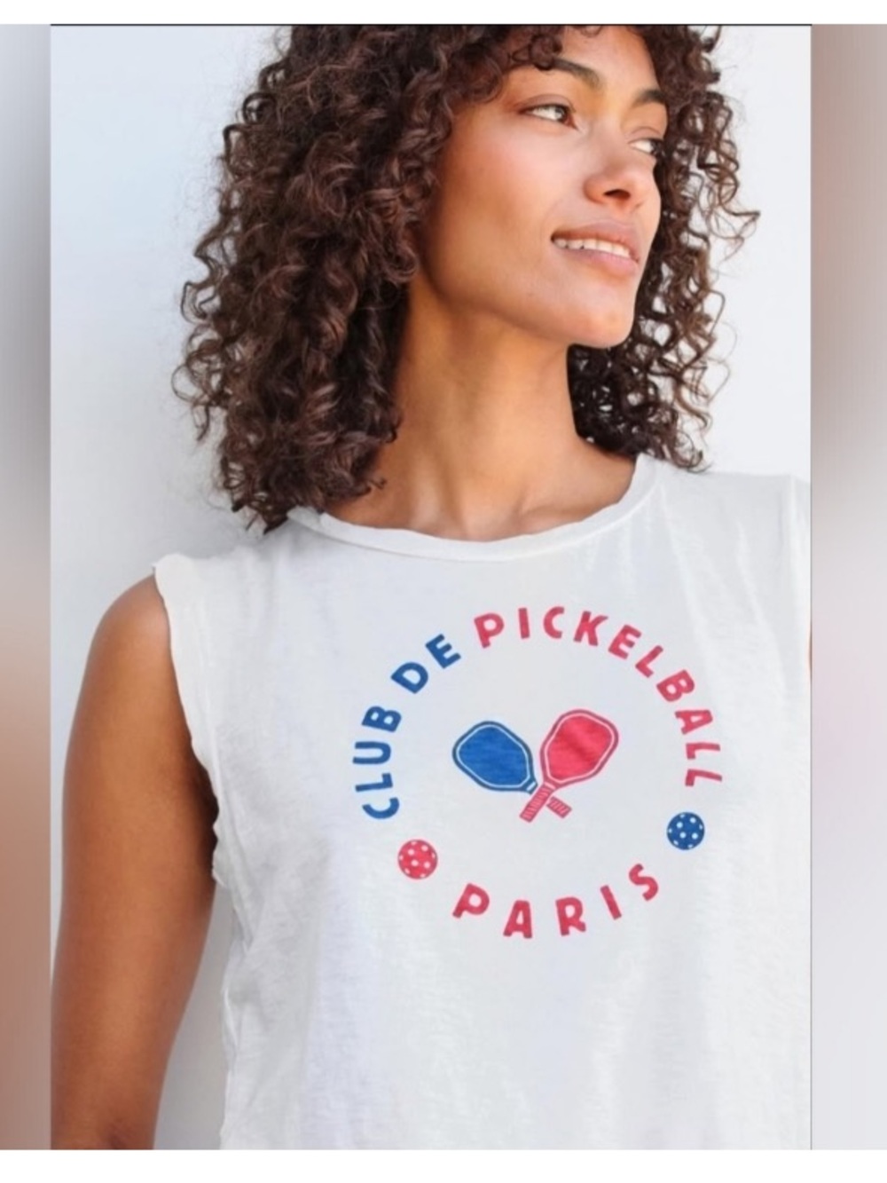 Sundry By "Anthropologie" Club de Pickleball Muscle Tee